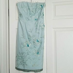 Tracy Reese silk, strapless dress